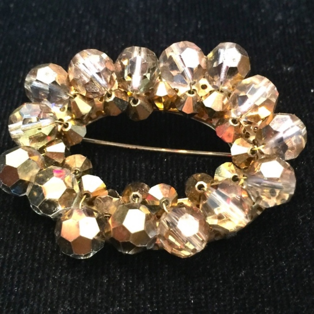 Vintage Oval Pink Stone Pendant